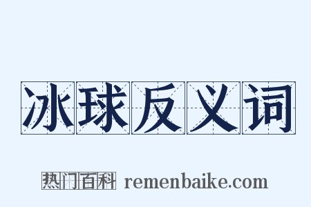 冰球反义词是什么意思的图片